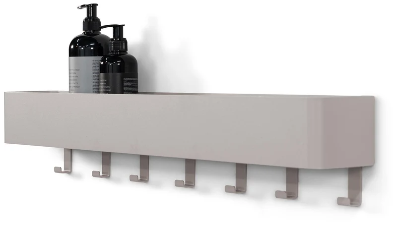 Garderobe MULTI 7 Stahl Schwarz Weiß Taupe Skandic Design von Spinder