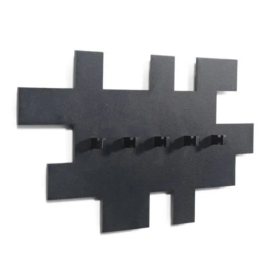 Garderobe TETROMINO Hakenleiste Stahl Skandinavisch von Spinder