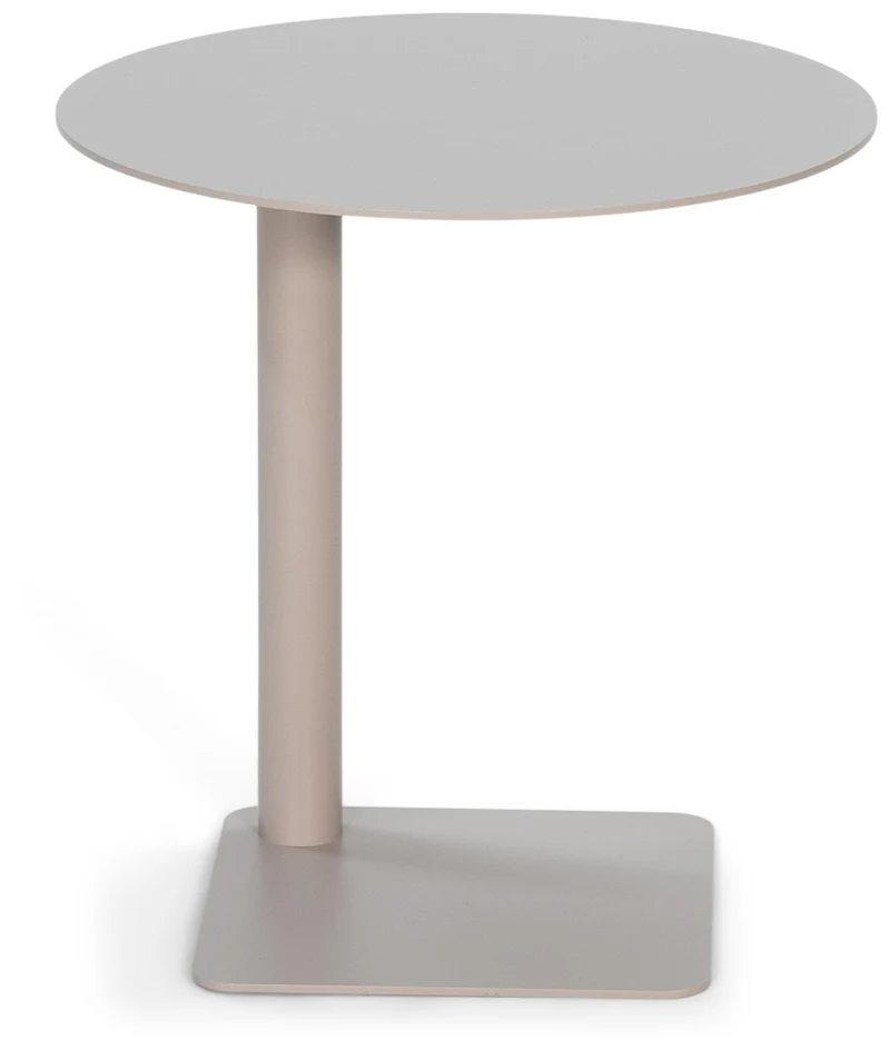 Spinder SUNNY 40 Beistelltisch Modern Stahl rund in Schwarz oder Taupe