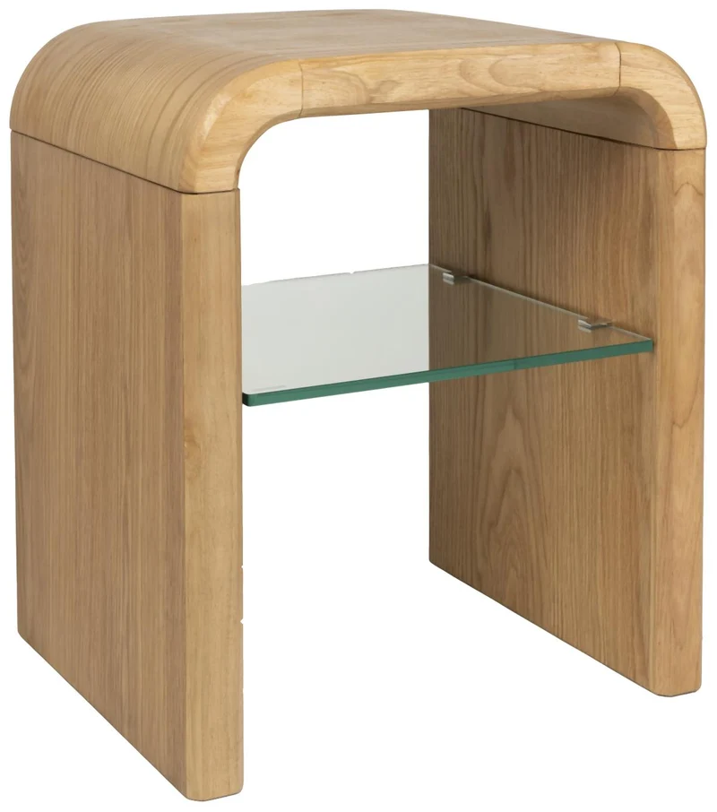 Beistelltisch BRAVE 50 cm mit Eichenfurnier von Zuiver