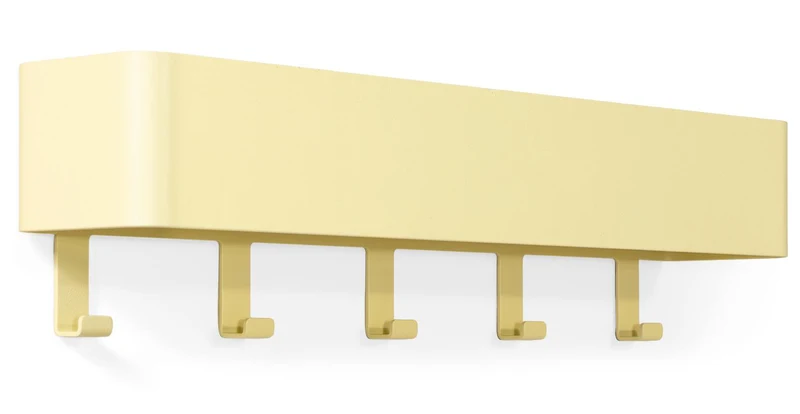 Hakenleiste Garderobenhaken DAX PLAY 5 Butter Yellow, Spinder Design