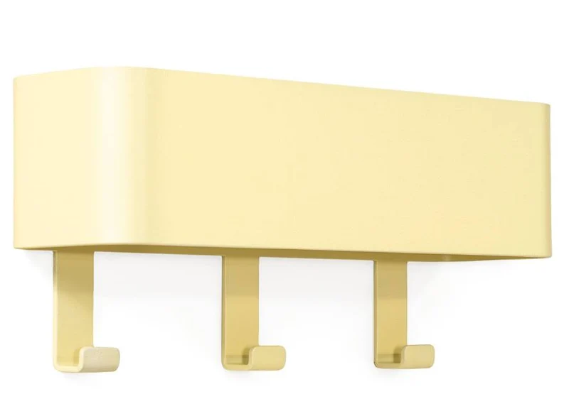 Hakenleiste Garderobenhaken DAX PLAY 3 Butter Yellow, Spinder Design