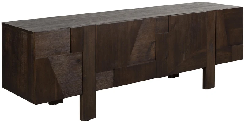 Sideboard BRUNEAU Eschenfurnier Dunkelbraun 150cm