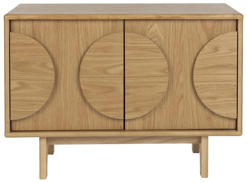 Sideboard GROOVE mit 2 Türen und Eichennfurnier von Zuiver