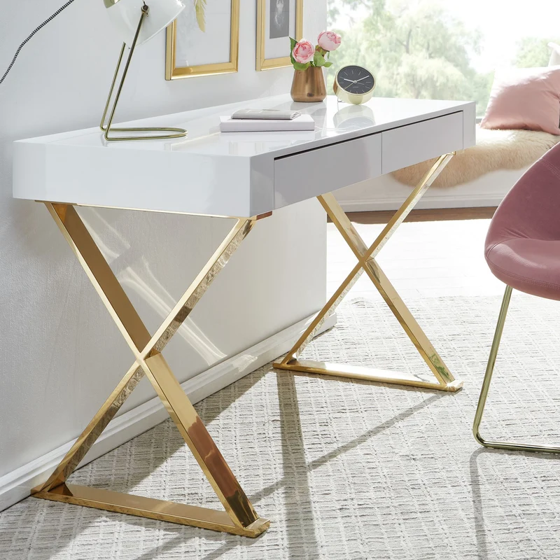 Moderner Designer Schreibtisch Konsolentisch im extravaganten Look