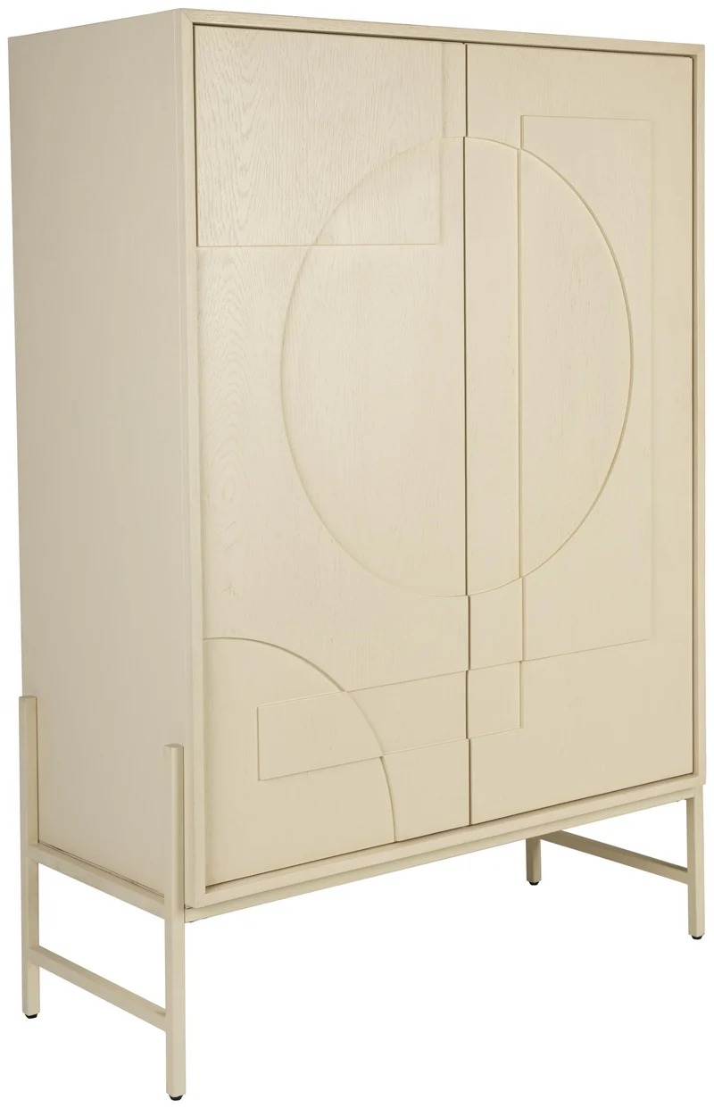 ZUIVER Schrank Faces aus Eiche – Design-Highlight mit 3D-Front