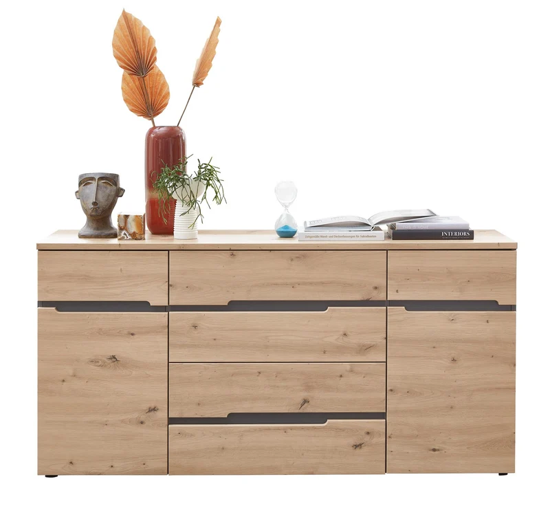 Sideboard MEMPHIS Artisan Eiche Graphit Nachbildung