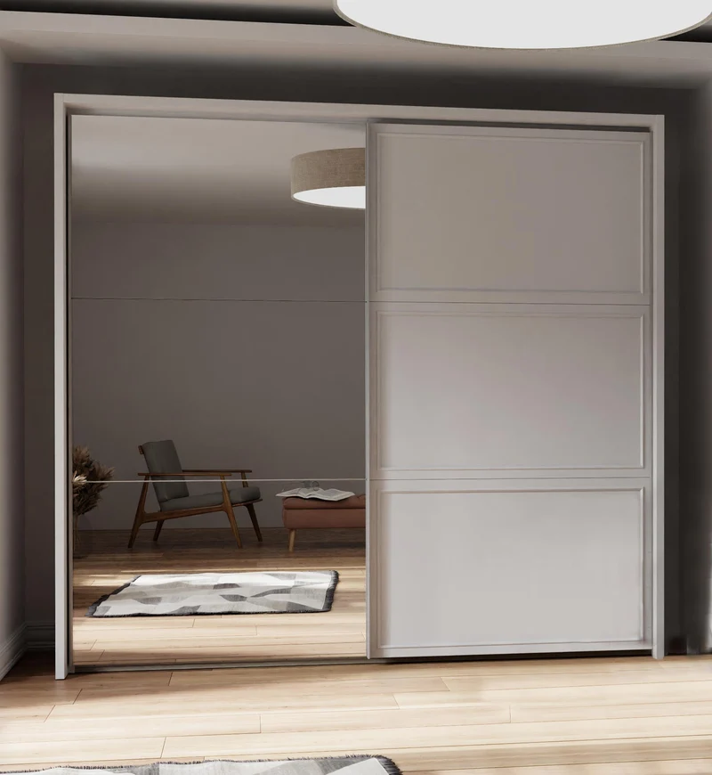 Schwebetürenschrank PENKRIDGE Schrank mit Passepartout in Secret Grey