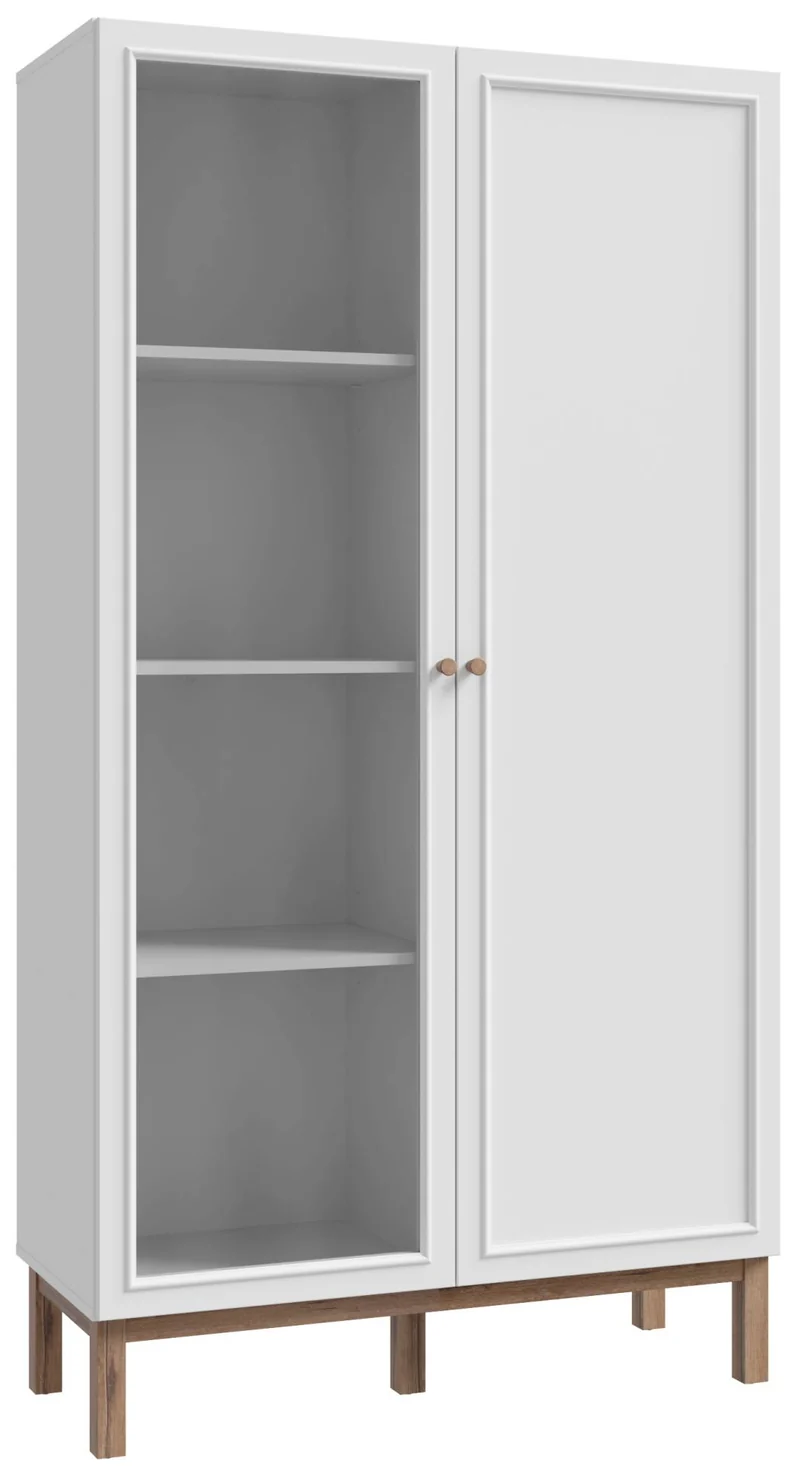 Vitrine PENKRIDGE 2 Türen Optik: Secret Grey, Landhausstil modern