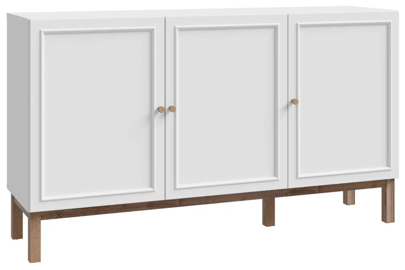 Sideboard PENKRIDGE mit 3 Türen, Secret Grey im modernen Landhausstil