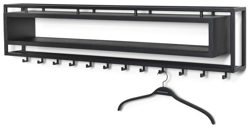 Garderobe Wandgarderobe SCHOOL 120 BLACK EDITION von Spinder Design