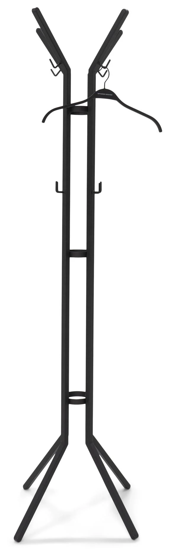 Kleiderständer JAIMY Schwarz Design Garderobe Höhe 170 cm, von Spinder