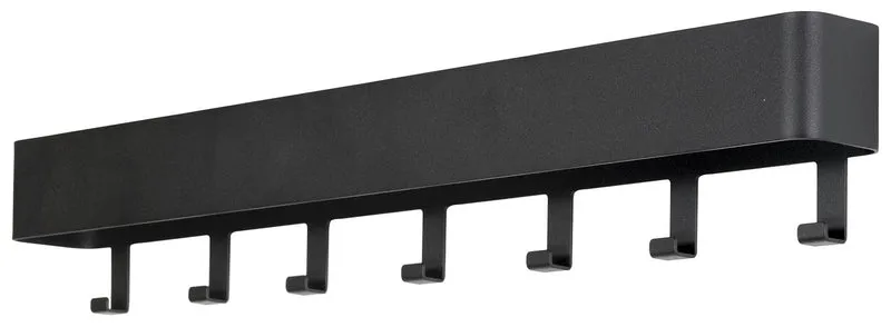 Hakenleiste DAX PLAY 7 Garderobenhaken Stahl Schwarz, Spinder Design