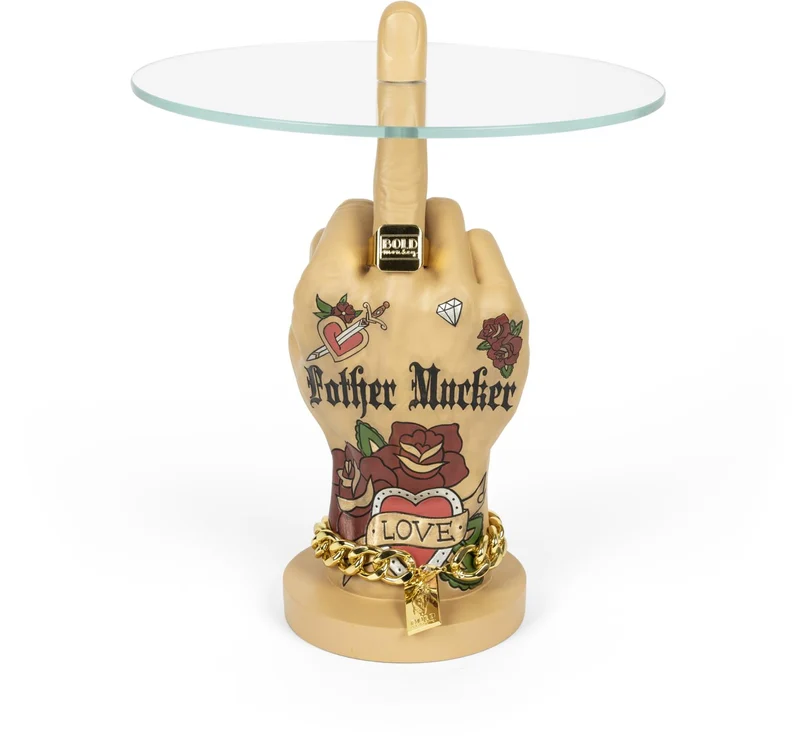 Beistelltisch Mittelfinger FOTHER MUCKER LOVE von BOLD Monkey