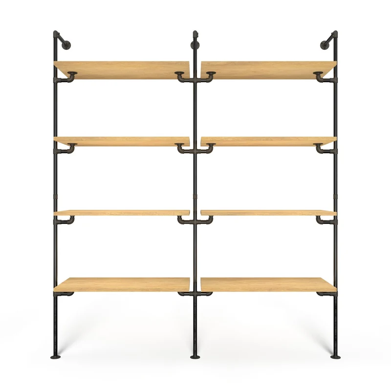 Original Walk-In 2 Reihen Kleiderstangensystem - (4 Regale / 4 Regale)