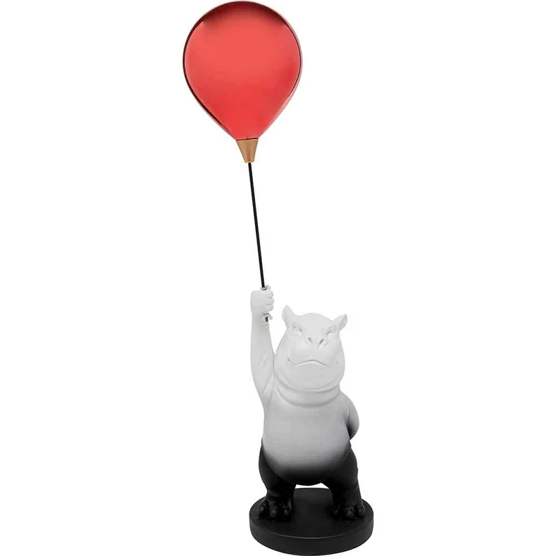 Deko-Figur Balloon Hippo