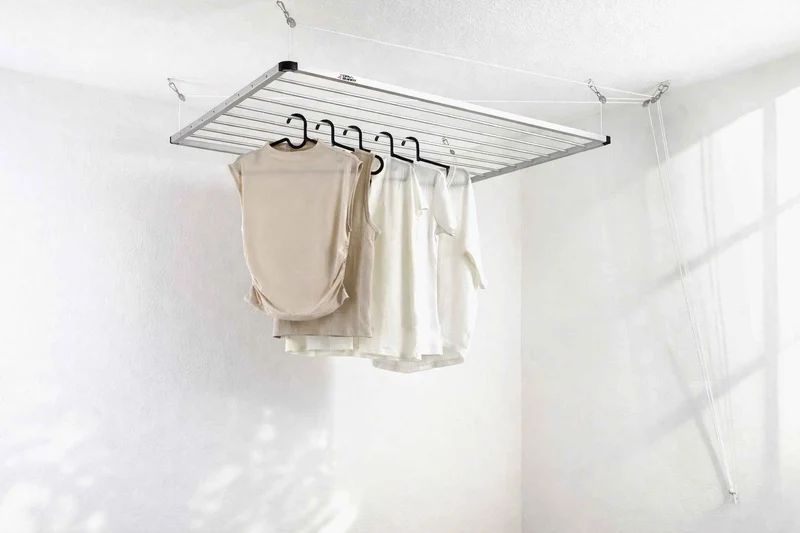 DRY-SMART LIFT | Wäschetrockner für die Decke mit 8 robusten Alustangen