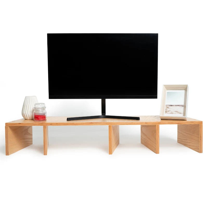 Monitor Stand with Storage Compartments
