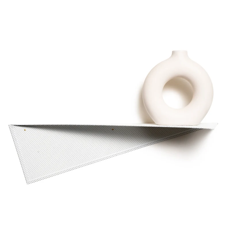 Metal Wall Shelf Perforated Folded