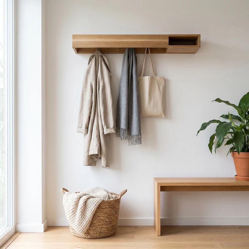 Garderobe GA 2 aus Eiche