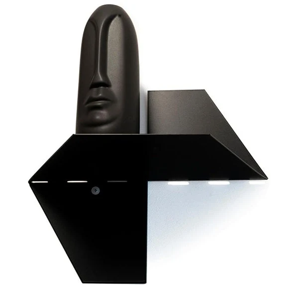 Floating wall shelf metal hexagon