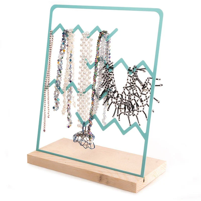 Jewelry display storage organizer stand (zigzag)