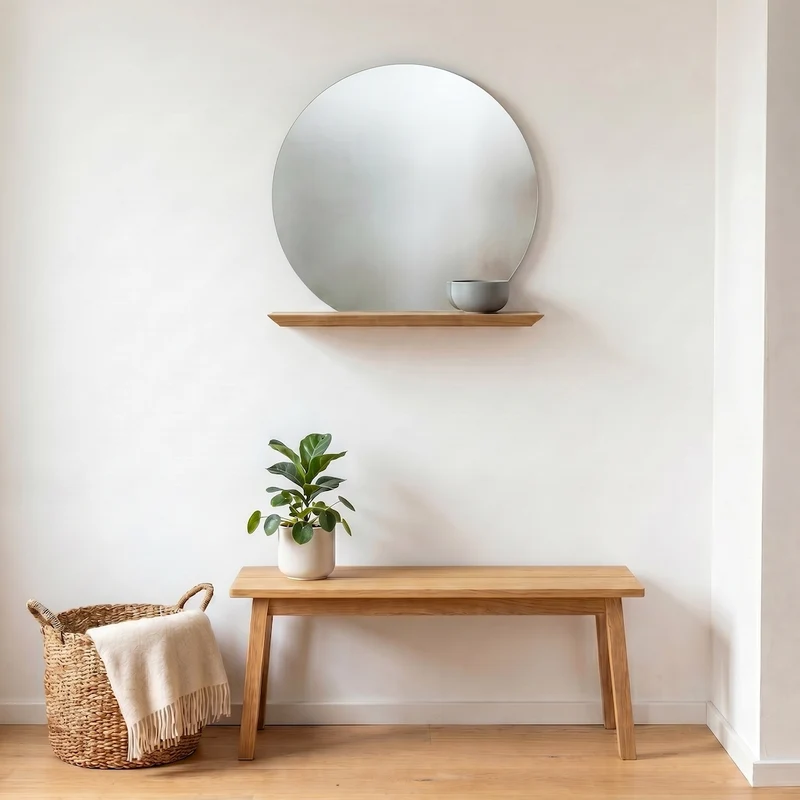 Design Spiegel JANIS aus Eiche