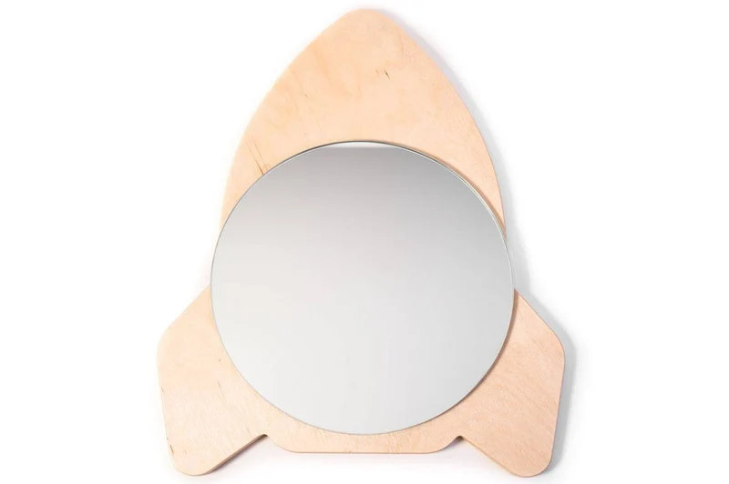 Different shaped kids wall mirror