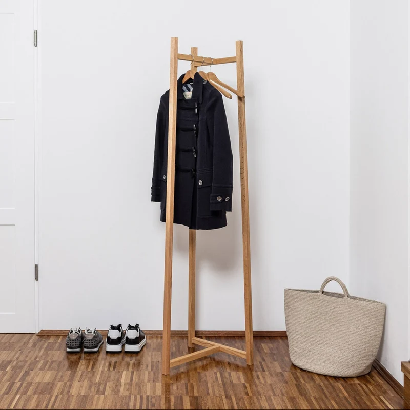 Garderobenständer/ Garderobe ALVA aus Eiche