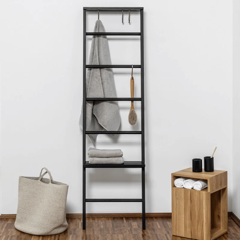 Kleiderleiter SET schwarze Eiche