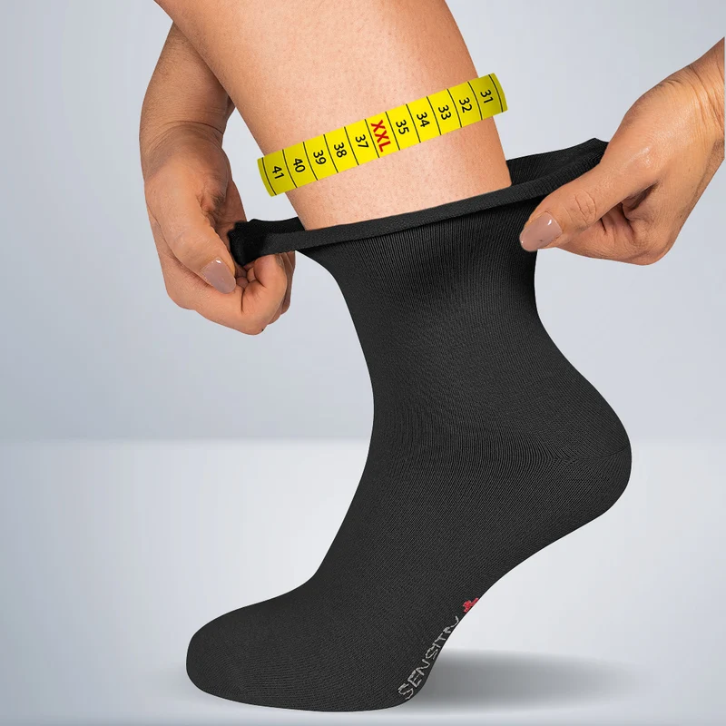 Big Sensitiv-Socken (2 Paar, schwarz)