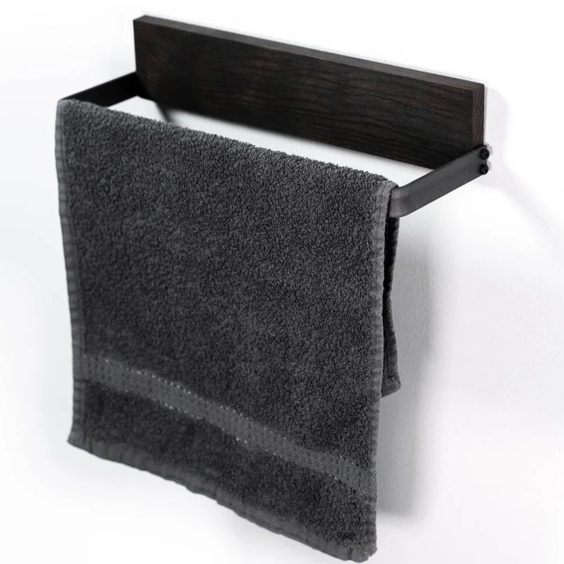 Metal towel rack