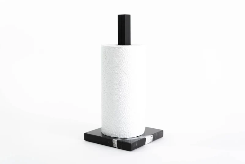 Paper towel holder of marble