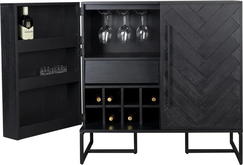 Weinschrank Barschrank CLASS BLACK von DutchBone