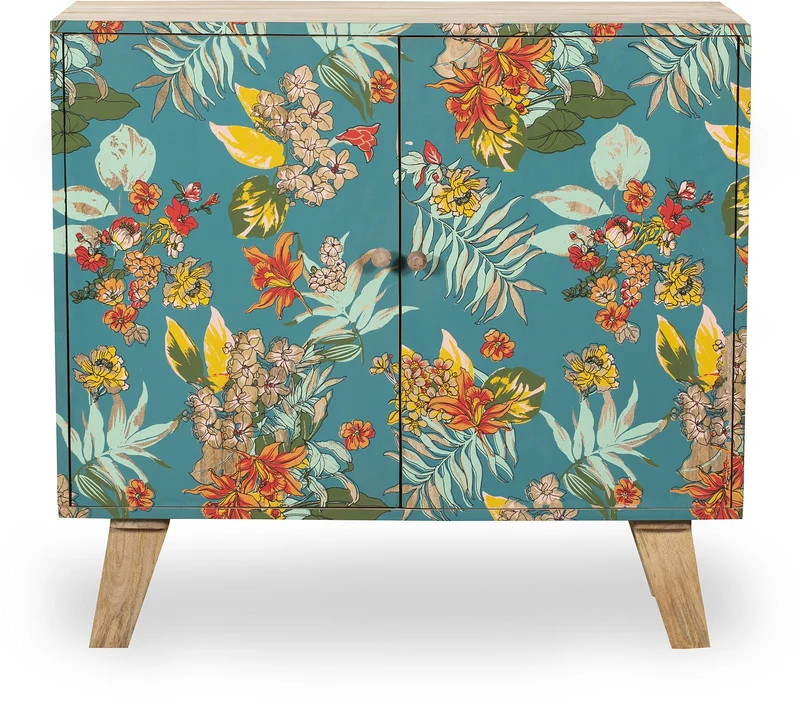 Sideboard Kommode REIPUR im farbenfrohen und floralen Design