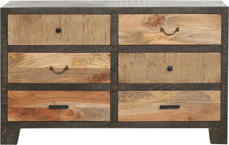 Sideboard Anrichte TARIM Schubladenkommode Mango und Akazie 135 cm