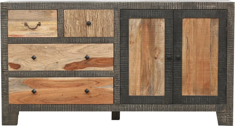 Sideboard TARIM Schubladenkommode aus Mango und Akazie 165 cm