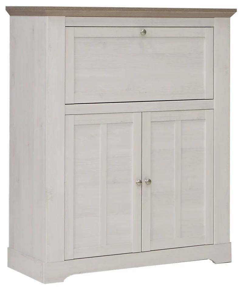 Barschrank Highboard ILOPPA 2-trg. 1 Klappe Optik: Schneeeiche, Forte
