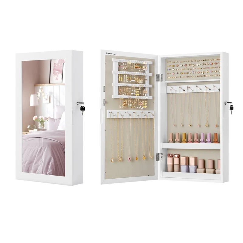 Hängender Schmuckschrank Vintagebraun