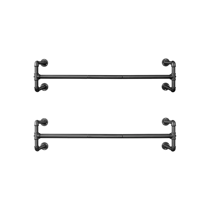 Kleiderstange für die Wand im Industrie-Design