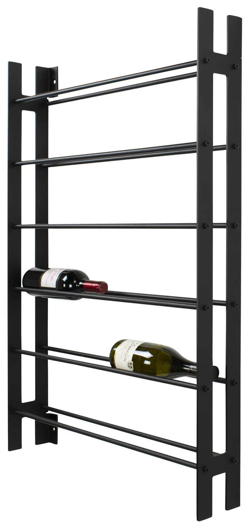 Weinregal VINE 7 Wandregal für Weinflaschen Schwarz von Spinder Design