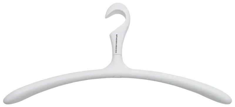 Kleiderbügel ARX Weiß 5er Set, rutschhemmende Beschichtung von Spinder