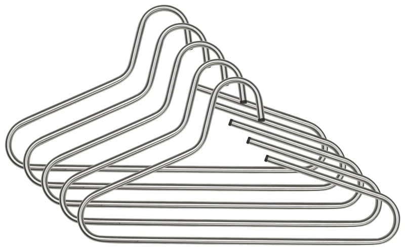 Kleiderbügel Victorie Edelstahl 5er Set, von Spinder Design