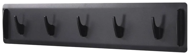 Garderobenhaken Hakenleiste JEFFERSON 5 Stahl Schwarz, Spinder Design