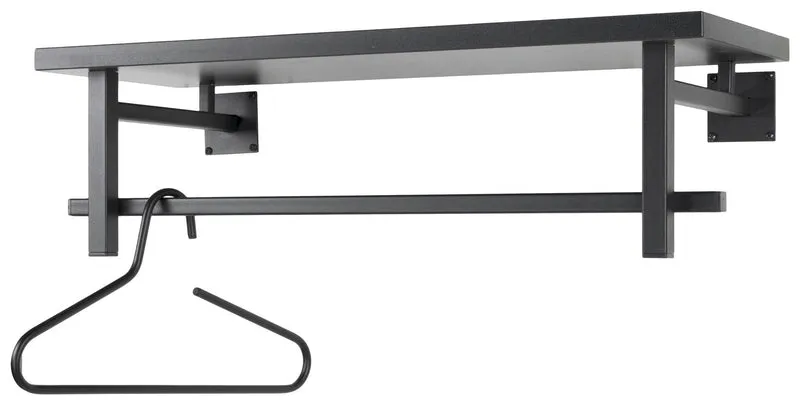 Wandgarderobe SIMPLON Stahlrohr Schwarz pulverbeschichtet, von Spinder