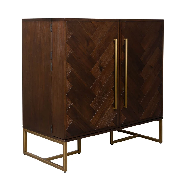 Weinschrank CLASS | Design Barschrank aus Akazie von DutchBone