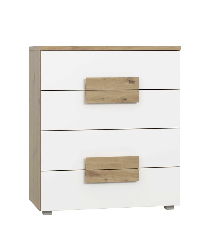 Schubladenkommode ARKINA Kommode mit 4 Schubladen in Artisan Eiche