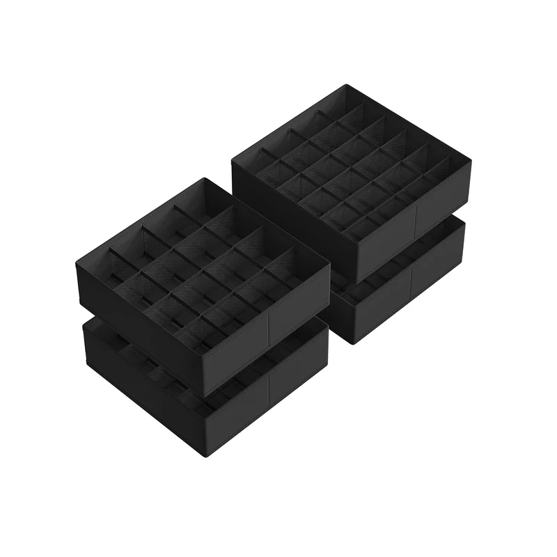 Unterwäsche-Organizer 4er Set mit 80 Fächern