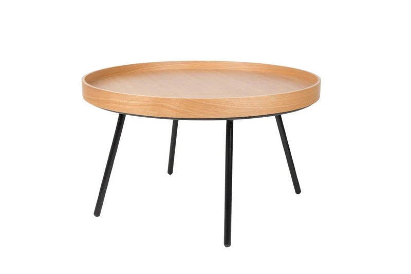 Beistelltisch Oak Tray XL aus furnierter Eiche von Zuiver