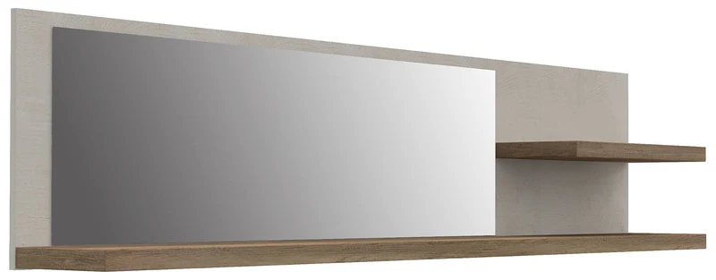 Wandboard mit Spiegel passend zur Serie DURO, Pinie weiß antik